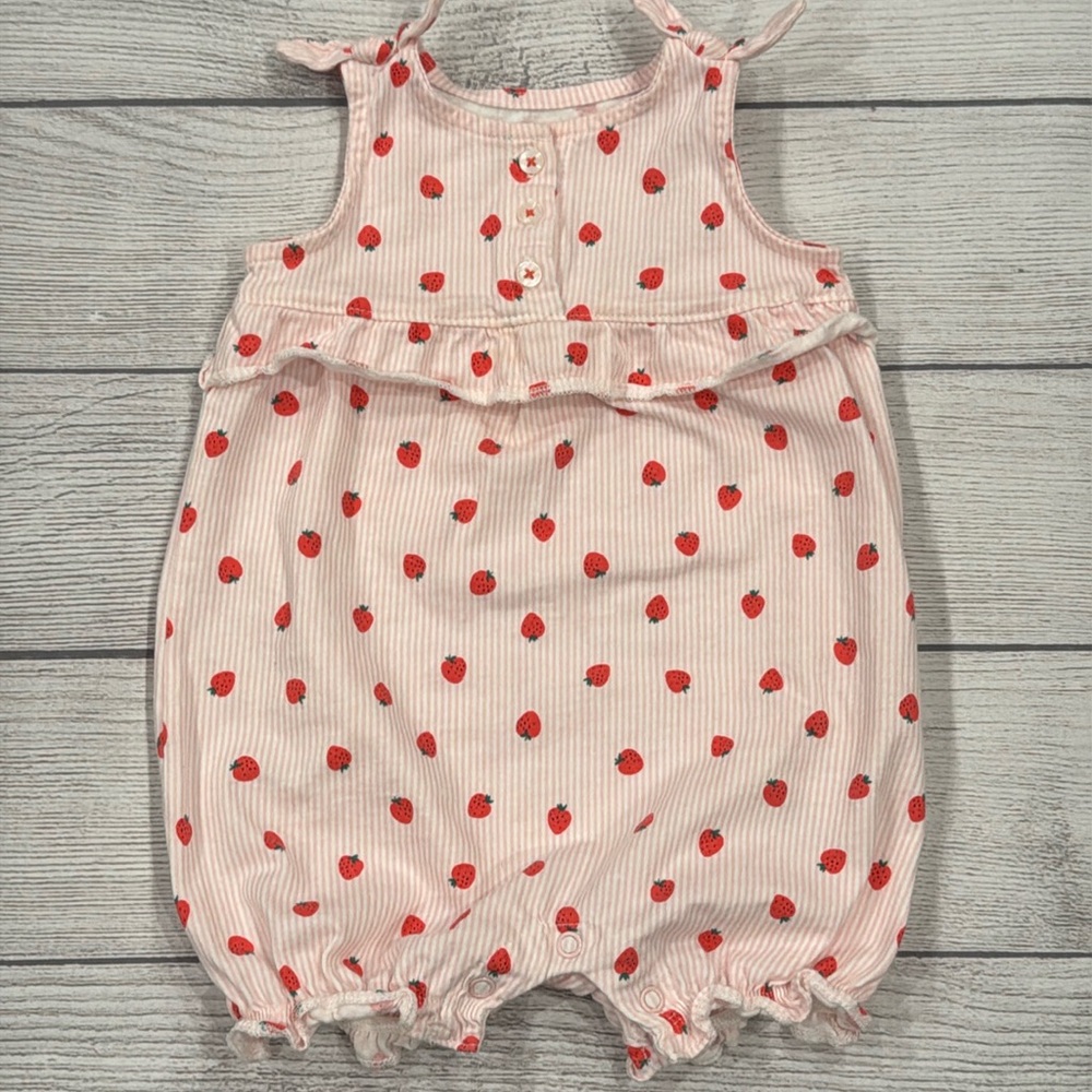 Carter’s Baby Girls Strawberry Print Romper